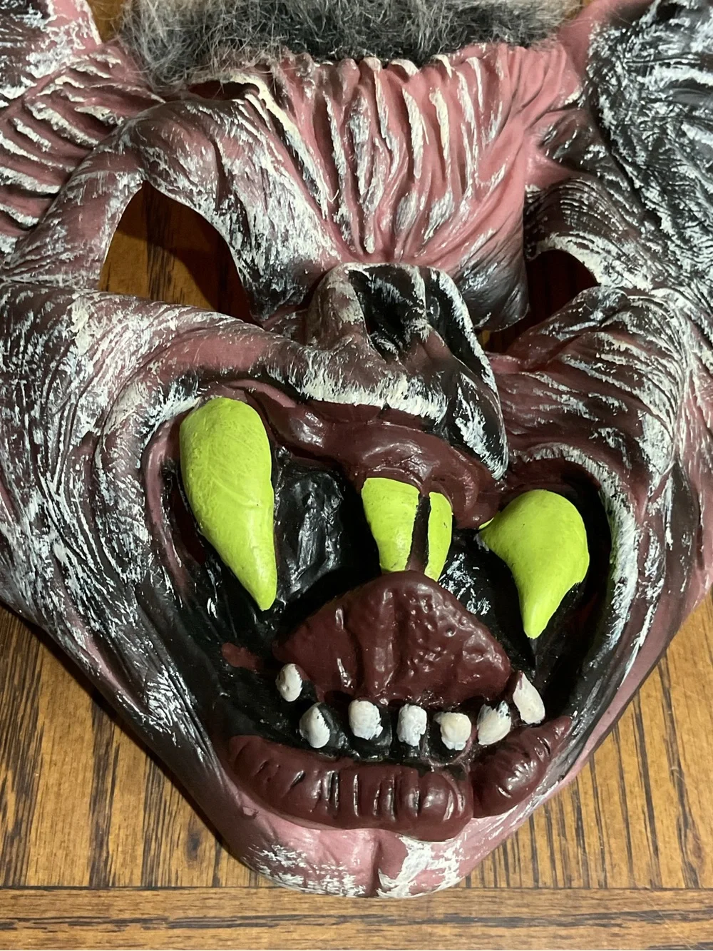 Adult size Halloween Scary Bat and Skull Mask with black hood Set